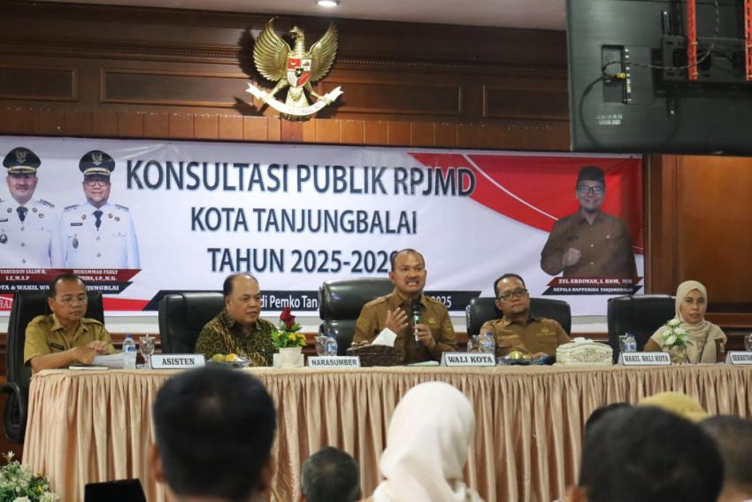 Buka Konsultasi Publik RPJMD, Wali Kota: Fondasional Masa Depan Kota Tanjungbalai