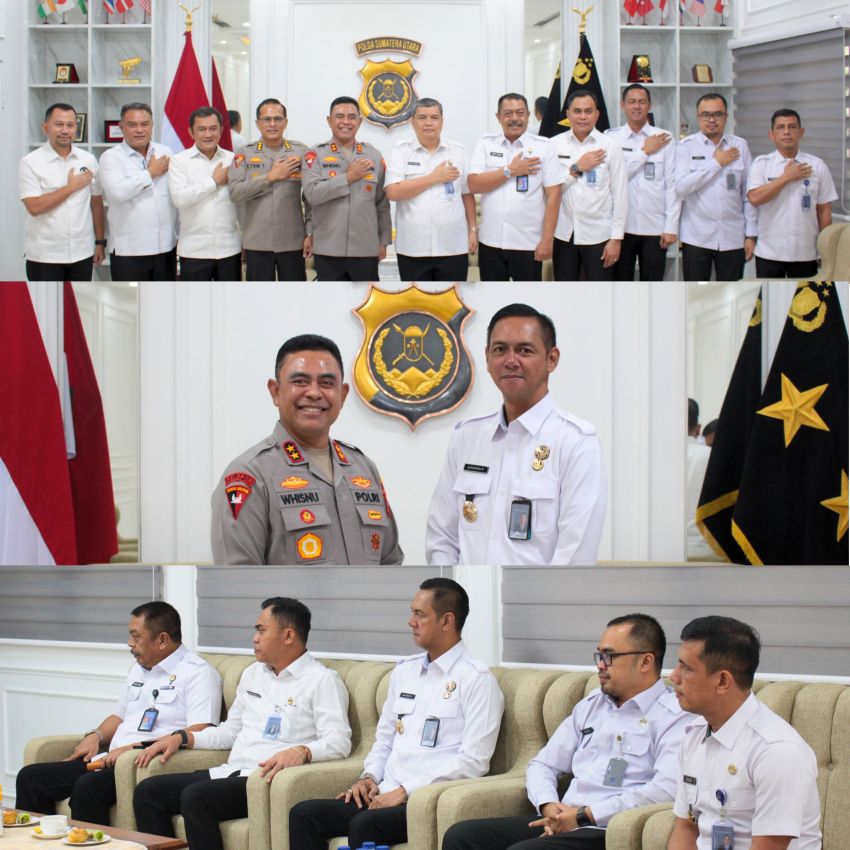 Kakanim TBA Dampingi Kakanwil Perkuat Sinergi Dengan Polda Sumut
