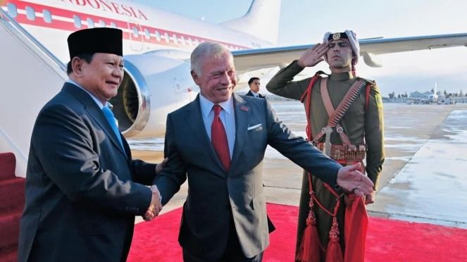 Tiba di Yordania, Raja Abdullah II Kendarai Mobil Antar Langsung Prabowo ke Hotel