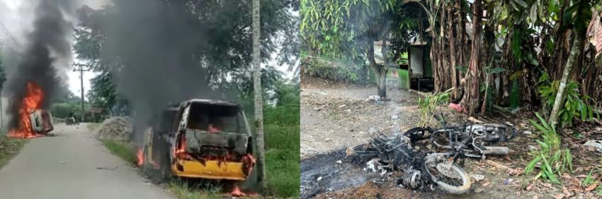 Diduga Rebutan Lahan Eks PTPN II, 2 Kelompok Pemuda Bentrok di Deliserdang, 2 Mobil dan 2 Sepeda Motor Dibakar