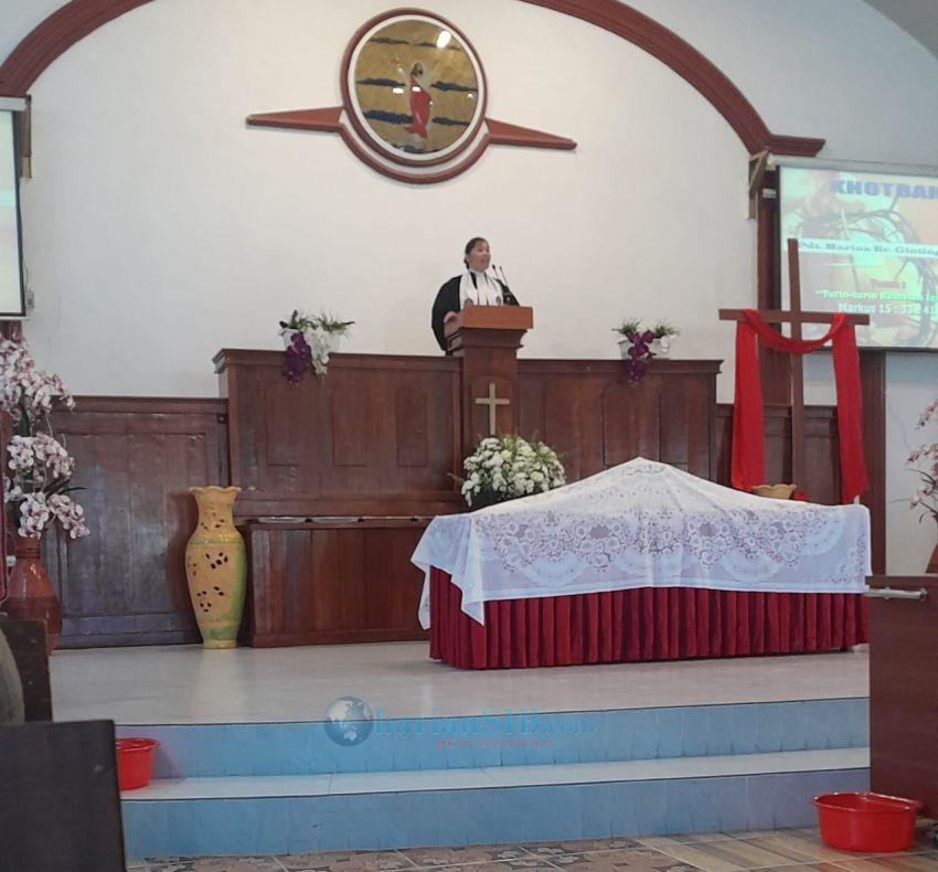 Ibadah Peringatan Jumat Agung di GBKP Tebingtinggi Hikmat