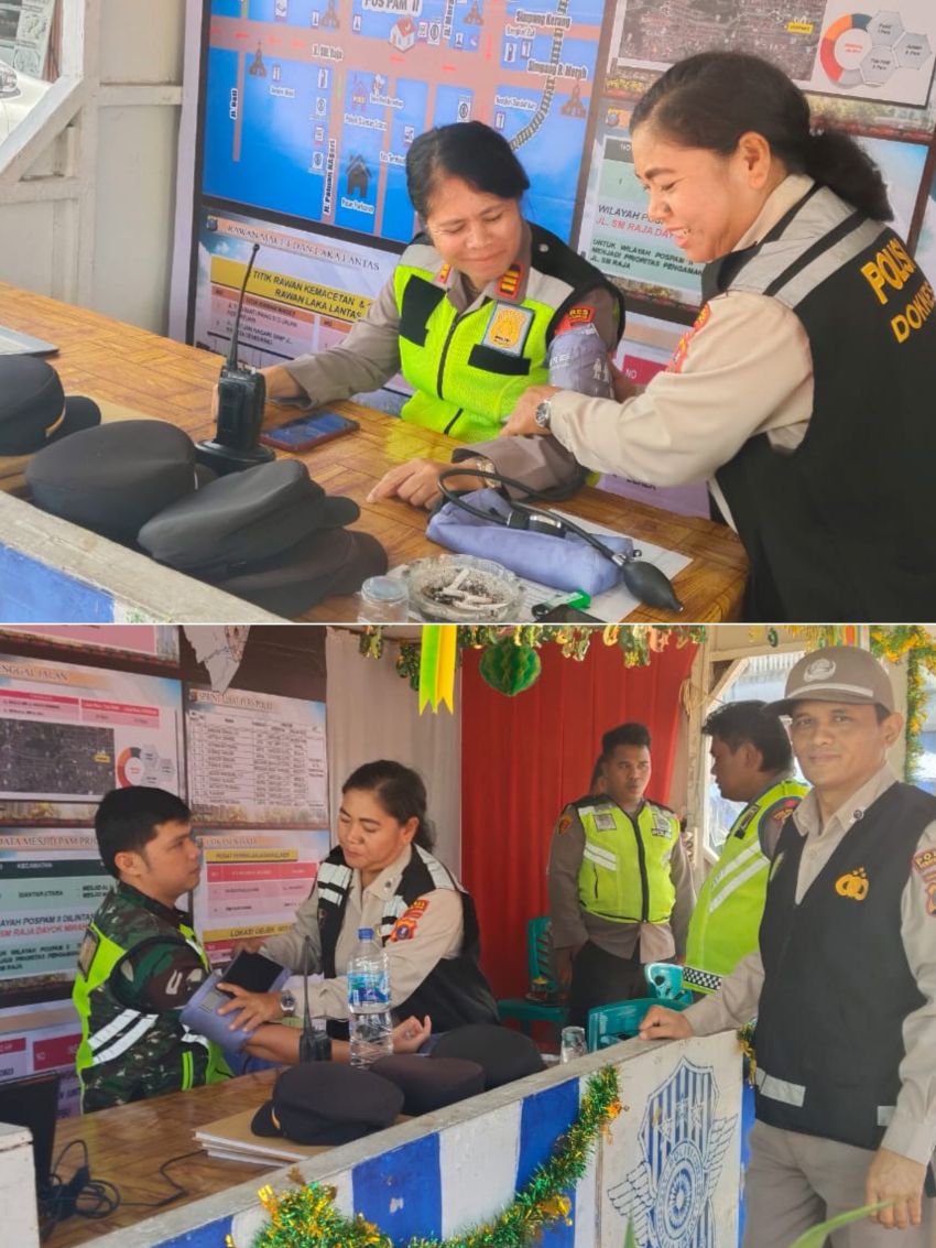 Dokkes Polres Pematangsiantar Rutin Periksa Kesehatan Personel di Pospam dan Posyan