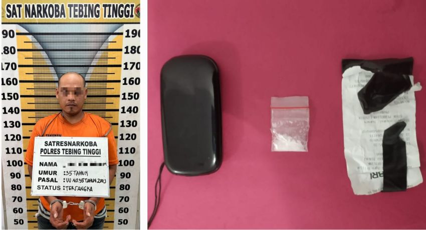 Miliki Sabu, Seorang Pria Diringkus Polres Tebingtinggi di Jalan Imam Bonjol