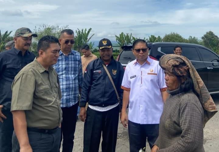 Direktur Serealia Kementan Monitoring Pertanian Padi Gogo di Karo