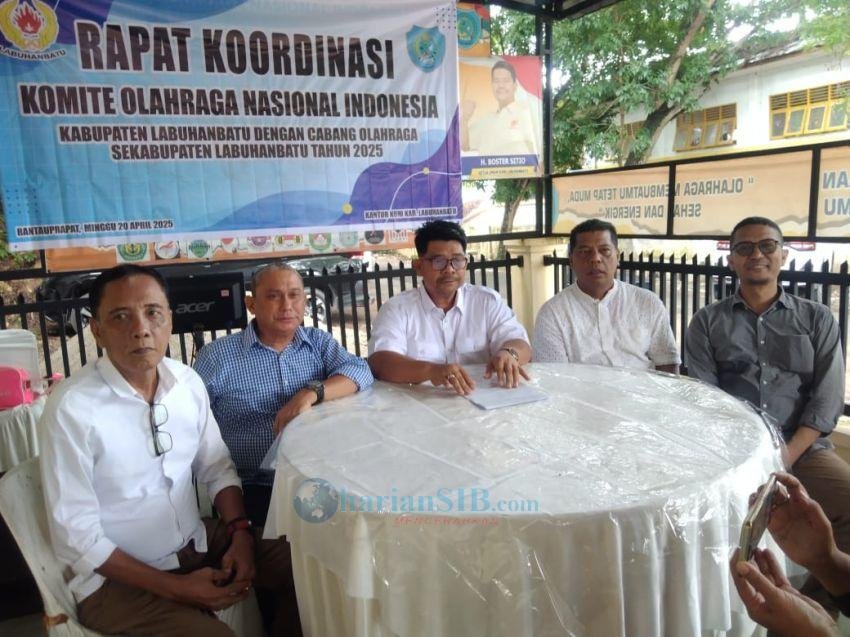 KONI Labuhanbatu Rakor dan Halal Bihalal dengan Cabang-cabang Olahraga