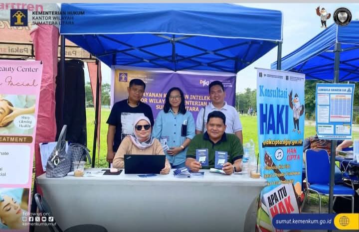 Kanwil Kemenkum Sumut Edukasi KI di Reuni Akbar SMAN 6 Medan