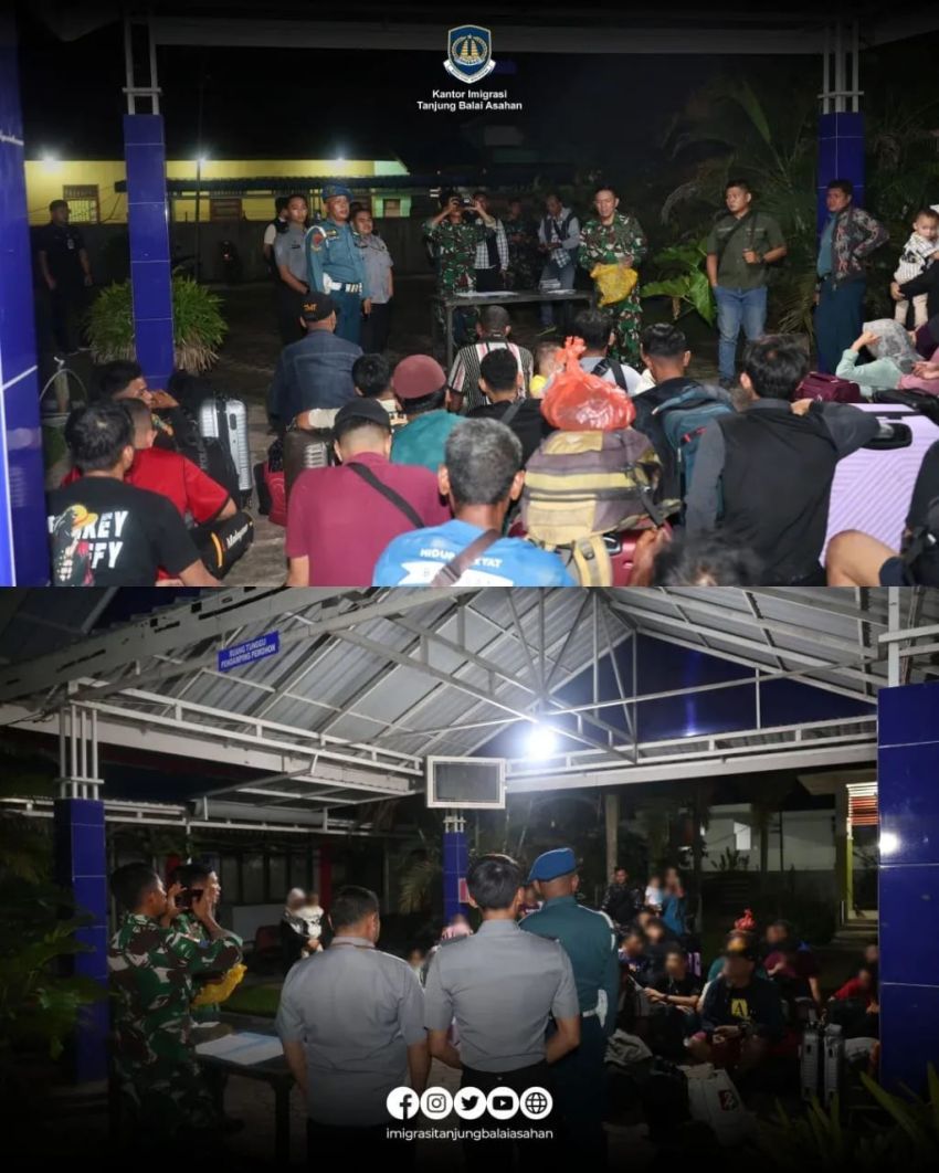 44 PMI Non Prosedural Tangkapan Lanal TBA Diserahkan ke Imigrasi