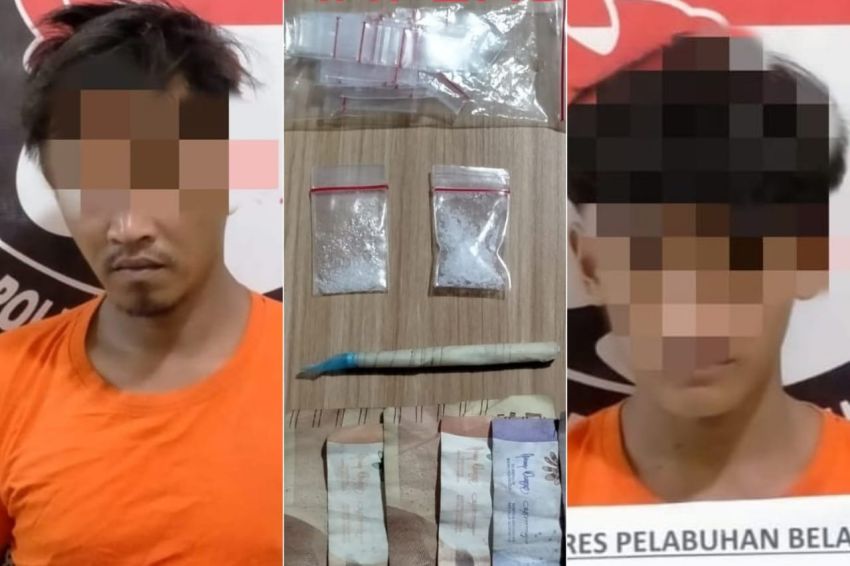 Polres Belawan Tangkap Pengedar dan Pengguna Sabu di Desa Manunggal