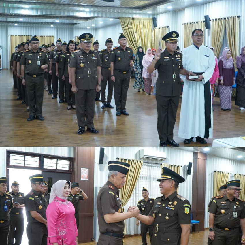 Kajati Sumut Lantik Kolonel Sus Lukas Sambiono Jadi Aspidmil Kejati Sumut