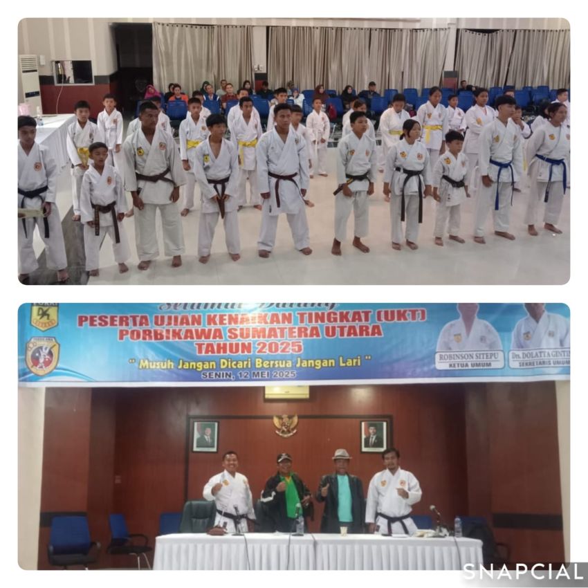 70 Atlet Karate Porbikawa Sumut Ikuti UKT