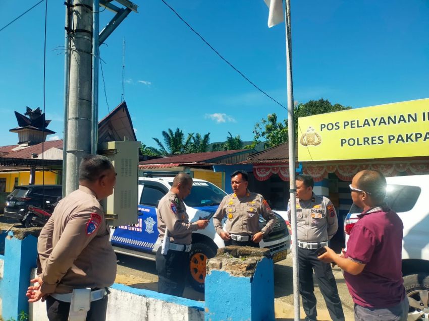 Ditlantas Polda Sumut Survei Lokasi Pemasangan CCTV di Pakpak Bharat