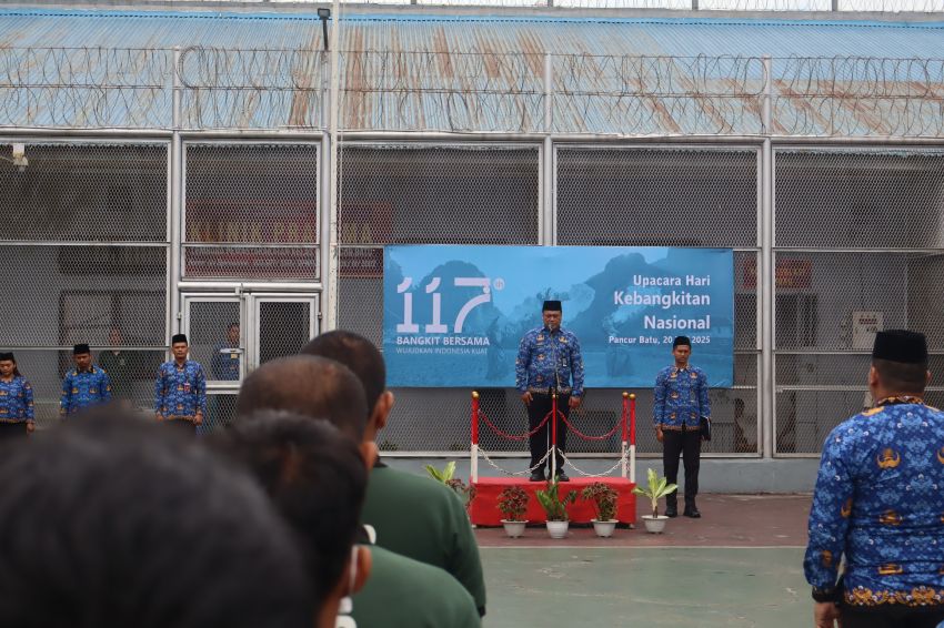 Lapas Pancurbatu Gelar Upacara Peringatan Hari Kebangkitan Nasional 2025