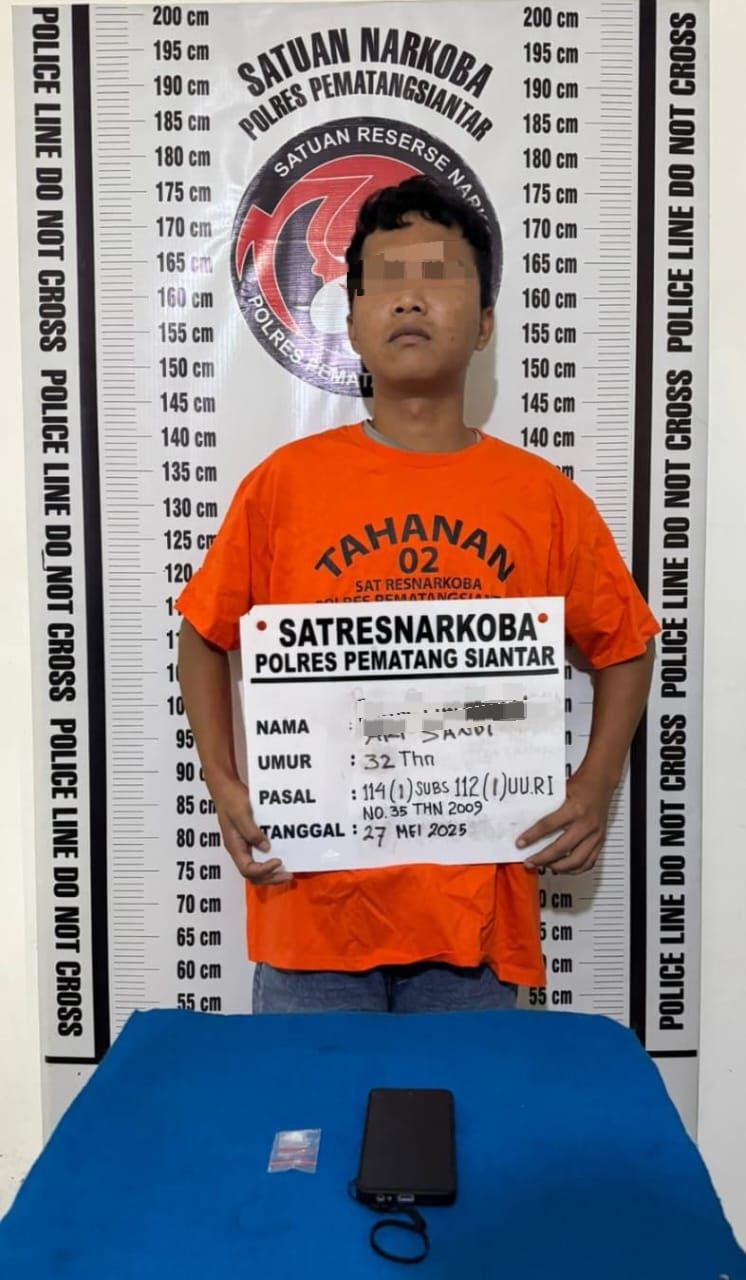 Berulah Lagi, Polisi Tangkap Residivis Narkoba di Pematangsiantar