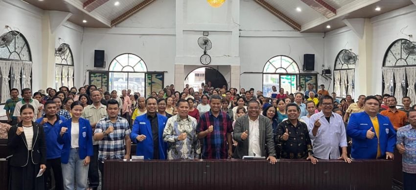 Ratusan Warga Mandala Antusias Hadiri Baksos Peduli Kasih Paskah Nasional