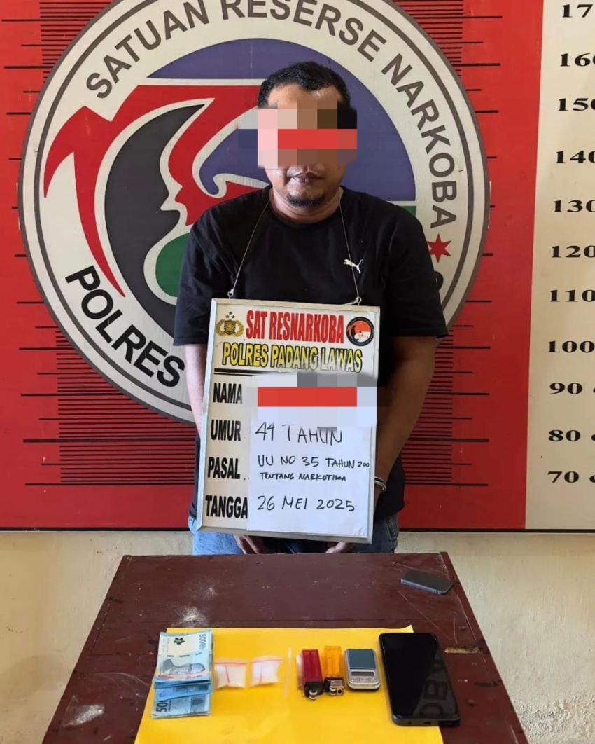 Polres Palas Tangkap Terduga Pengedar Sabu di Gubuk Perkebunan Warga