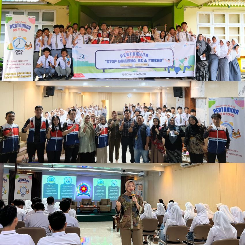 Pertamina Goes to School Hadir di SMA Panca Budi Medan, Edukasi 100 Siswa tentang Anti Bullying dan Nilai Empati