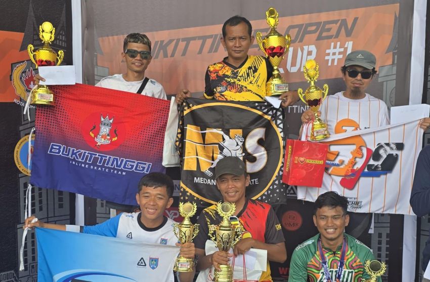 Meski Hanya 8 Atlet, MIS Medan Juara Umum I Kejuaraan Sepatu Roda BOC 2025