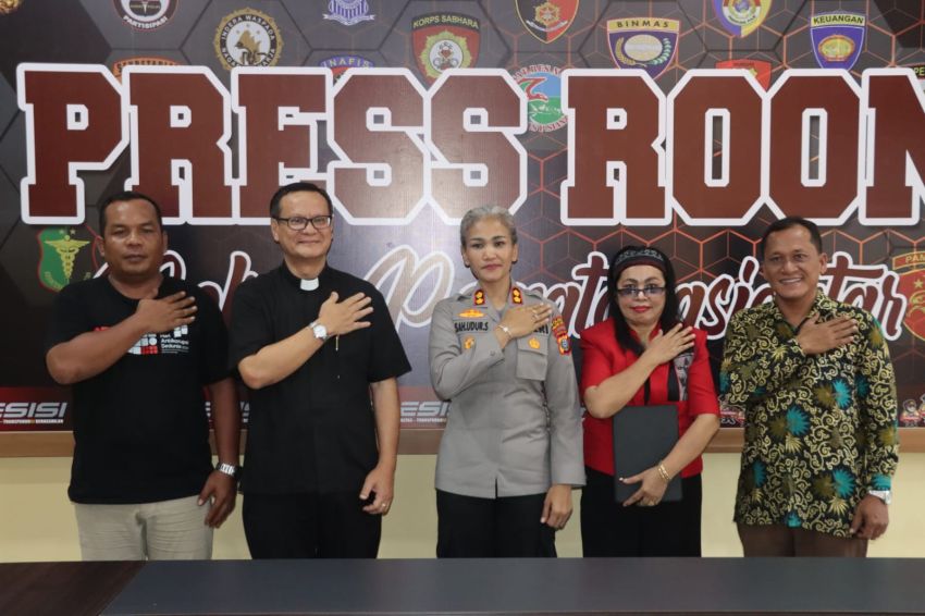 Kapolres Pematangsiantar Terima Audiensi Panitia Perayaan Paskah HKBP Distrik V Sumatera Timur