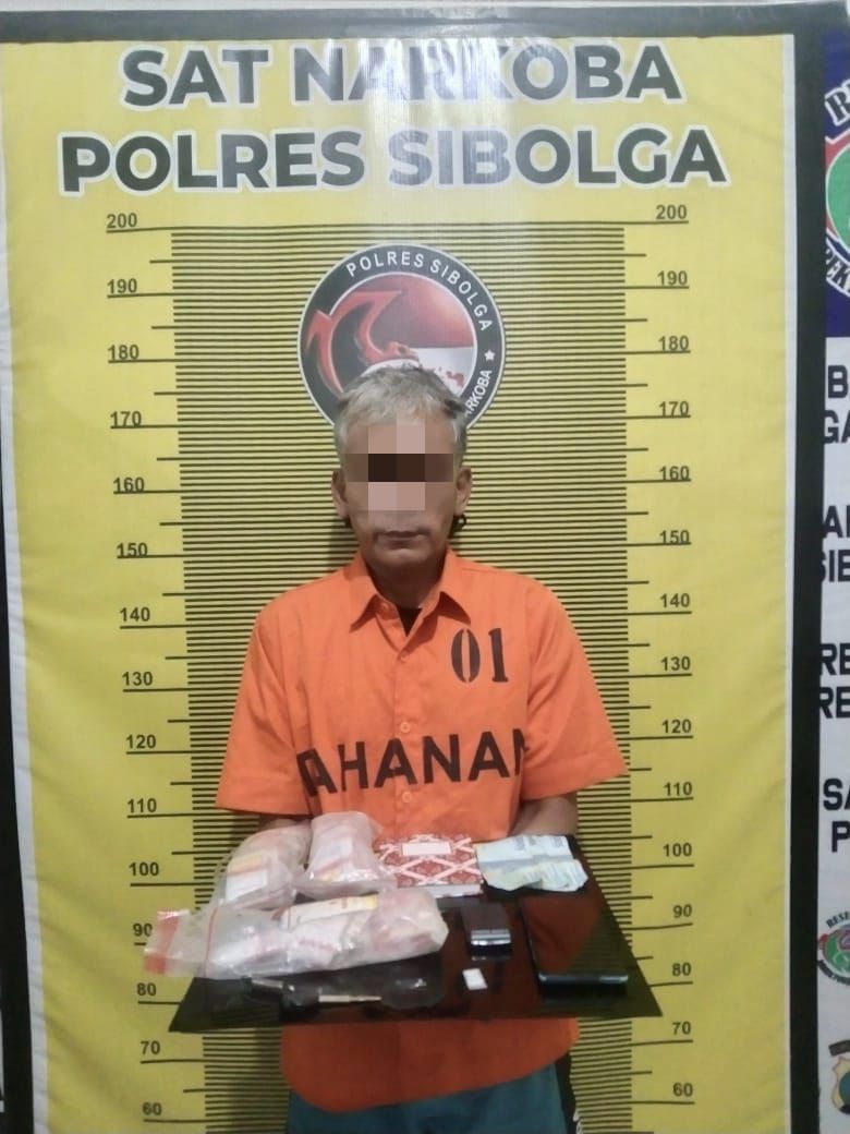 Bandar Sabu Ditangkap Polisi di Jalan Eben Ezer Sibolga