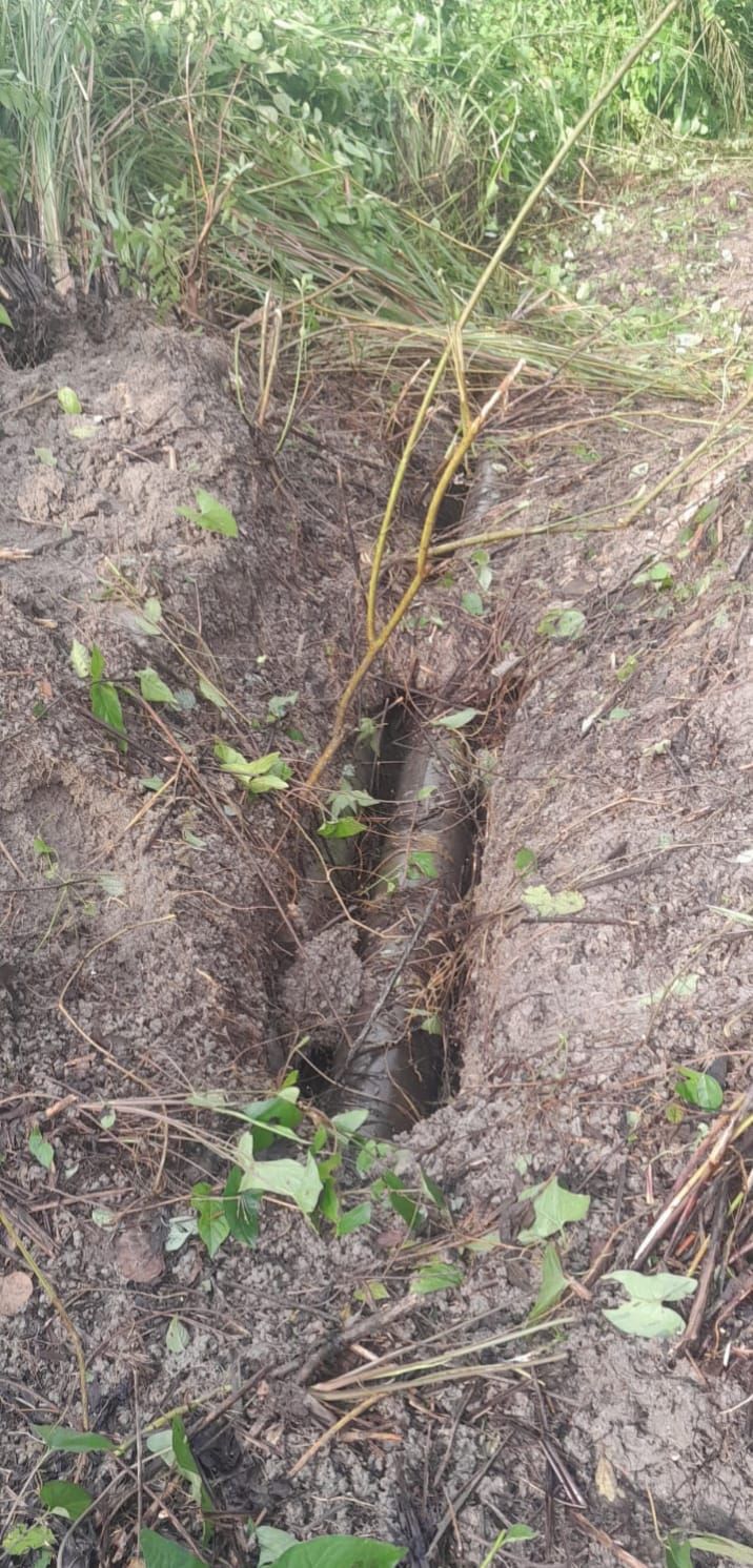 PDAM Tirta Lihou Dituding Tanam Pipa Sembarangan Tanpa Seizin Pemilik Lahan di Sibungabunga Simalungun
