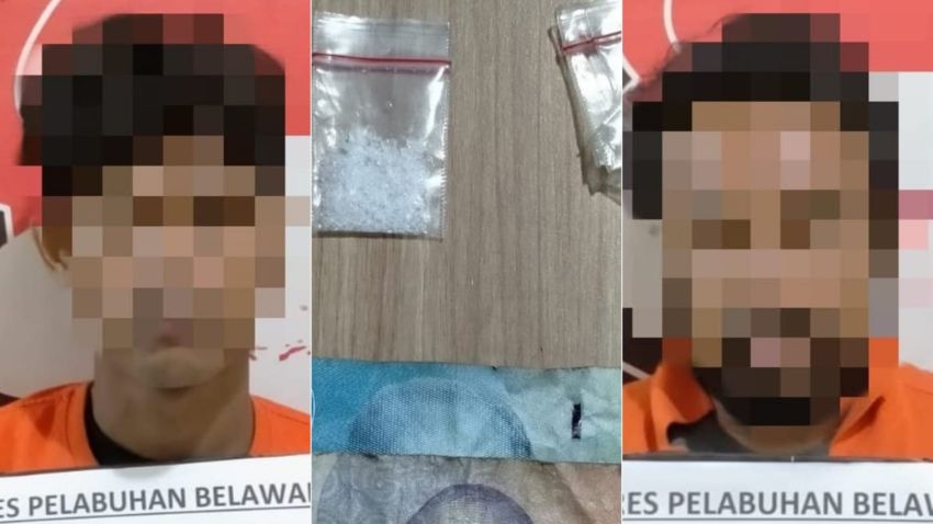 Polres Belawan Ringkus Pengedar Sabu di Desa Hamparan Perak