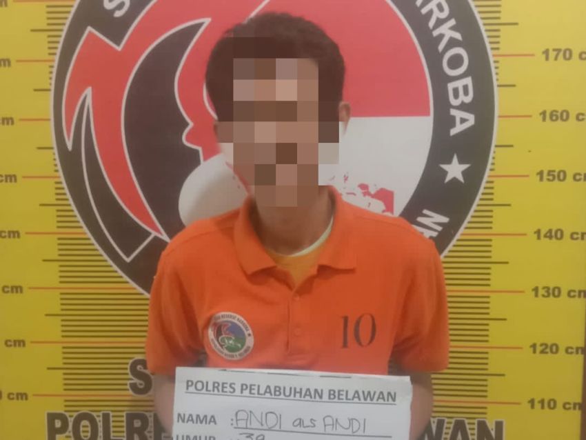 Polres Belawan Ringkus Pengedar Sabu di Kota Bangun
