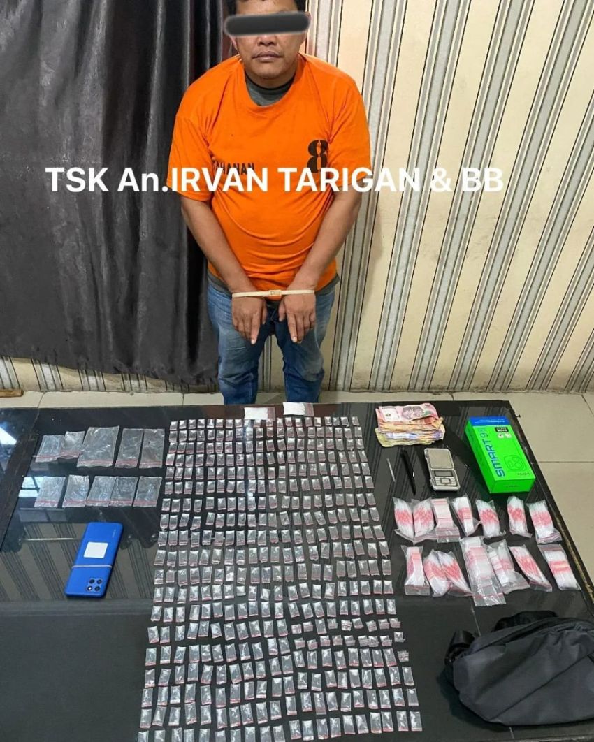 Digerebek, Polisi Ringkus Warga LMD Simpan 382 Paket Sabu di Rumah