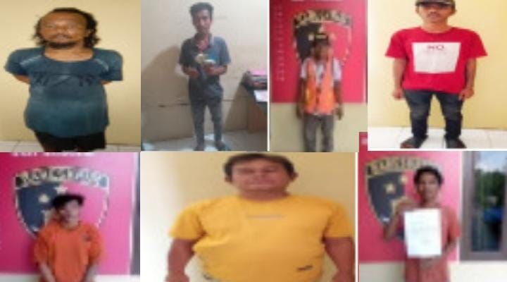 8 Pelaku Pungli Supir Truk di Giring ke Polres Binjai