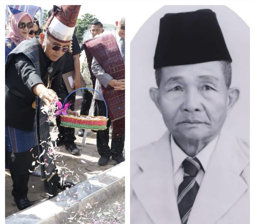 Bupati Simalungun Ziarah ke Makam Pelopor dan Tokoh Pendidik Simalungun Op Guru Jason Saragih
