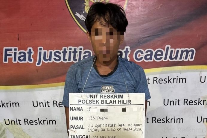 Polisi Tangkap Terduga Pengedar Sabu di Rumah Kontrakan Desa Seikasih Labuhanbatu