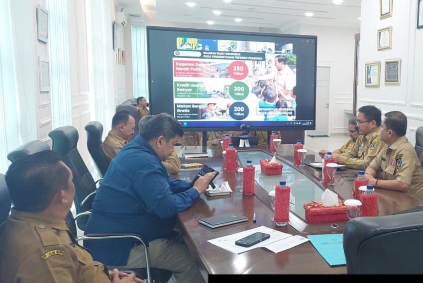 Pemko Tebingtinggi Ikuti Rakor Virtual Bahas Pengendalian Inflasi dan Pembentukan Koperasi Merah Putih