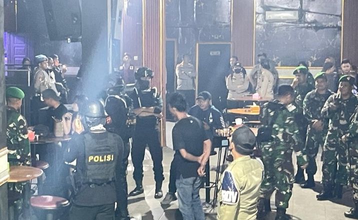 Razia Gabungan Polres, Kodim dan Pemkab Labuhanbatu Sasar THM dan Pakter Tuak