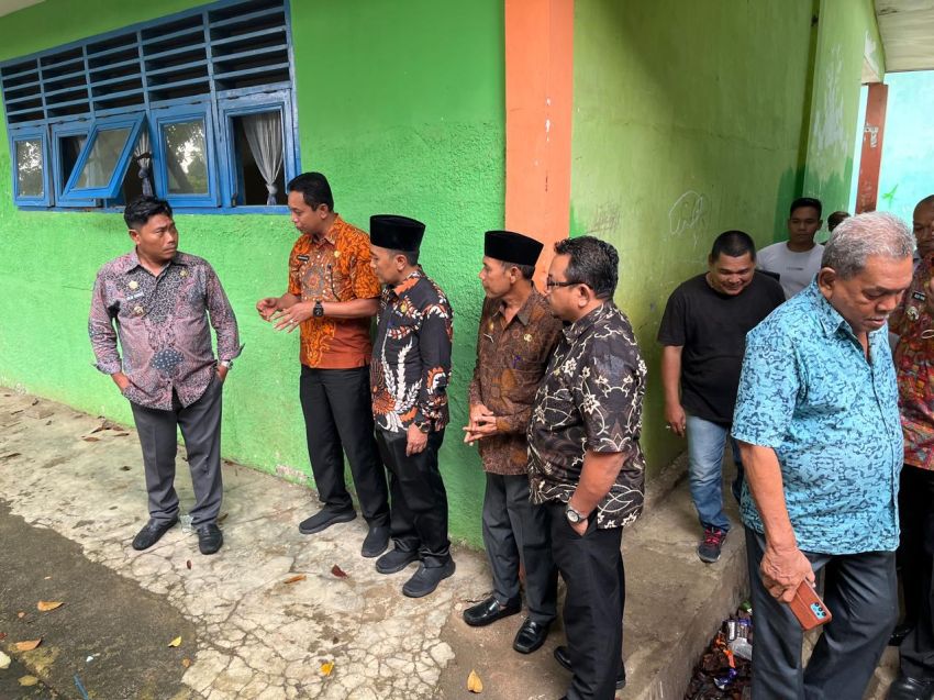 Wabup Deliserdang Tinjau Gedung SMPN 2 Galang, Tepis Serobot Lahan Al Washliyah
