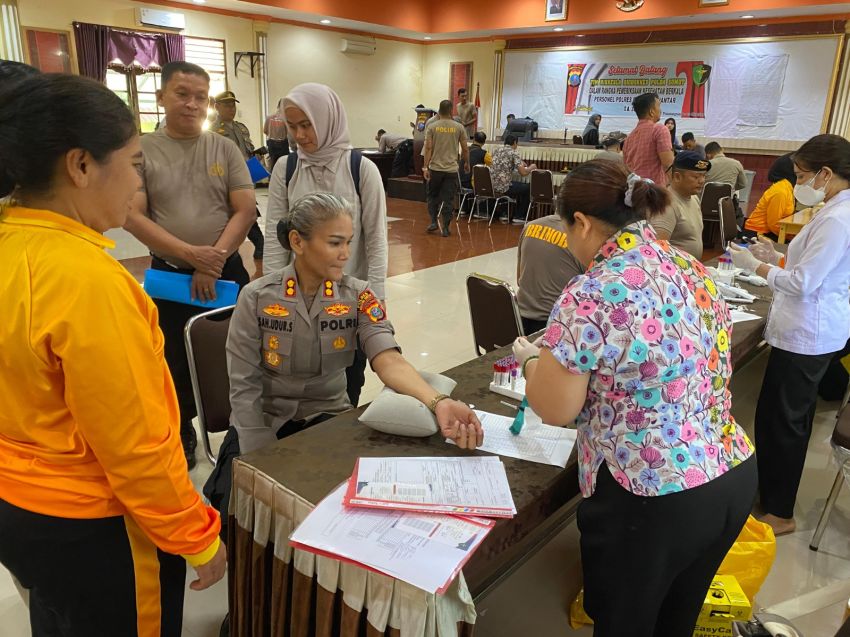 Polres Pematangsiantar Bersama Sat Brimob Rikkes Berkala Polri Tahun 2025