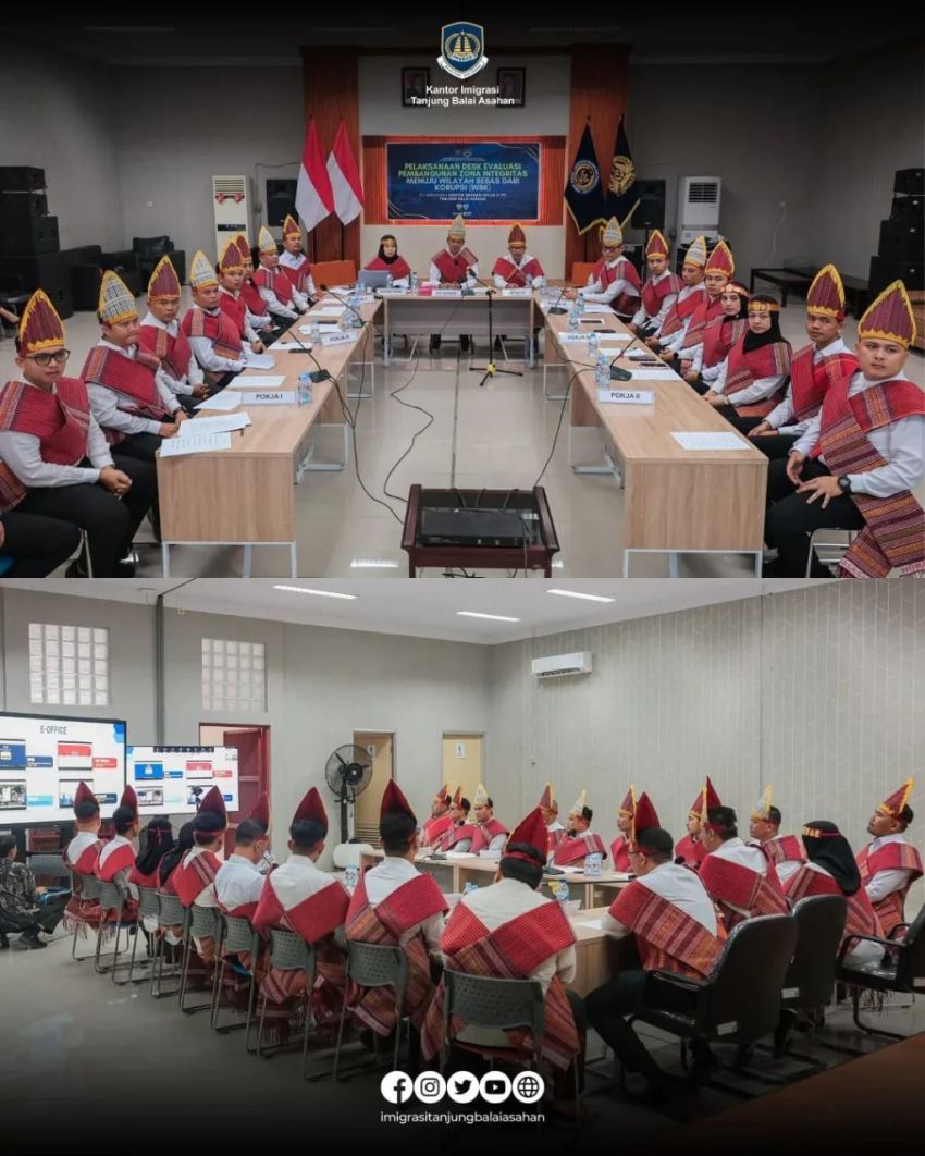 Tingkatkan Pelayanan Menuju WBK, Kanim TBA Ikuti Desk Evaluasi Bersama Kementerian Imigrasi