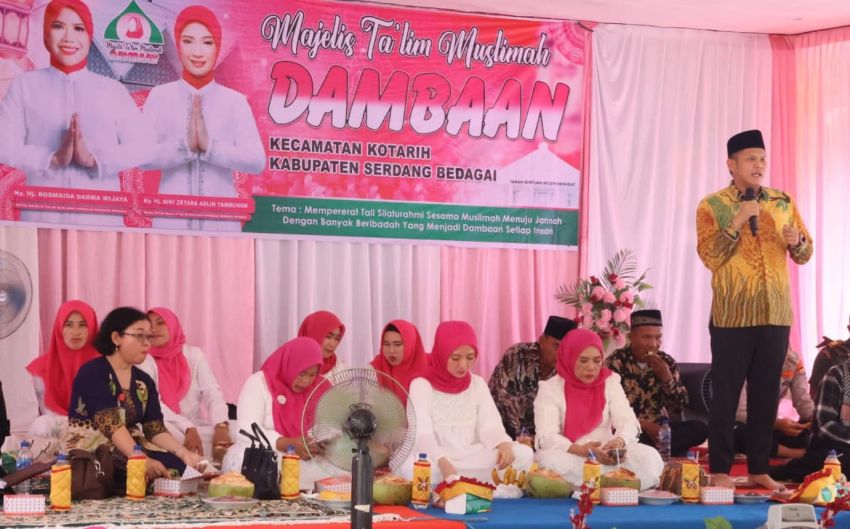 Hadiri Pengajian MTMD, Wabup Sergai Minta Para Ibu Awasi Anak dari Ancaman Narkoba dan Pergaulan Bebas