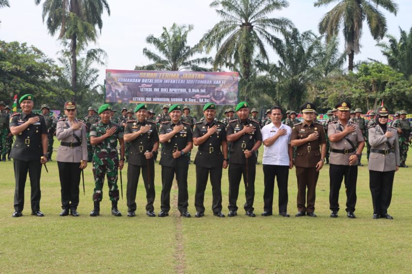 Kapolres Pematangsiantar Hadiri Sertijab Danyon 122/Tombak Sakti