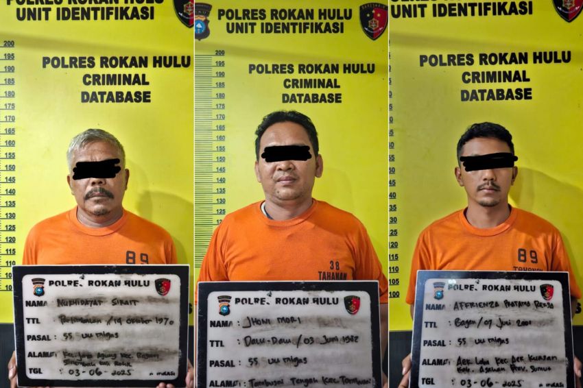 Polres Rohul Bekuk Mafia BBM di Simpang Jengkol, Amankan 10.695 Liter Pertalite