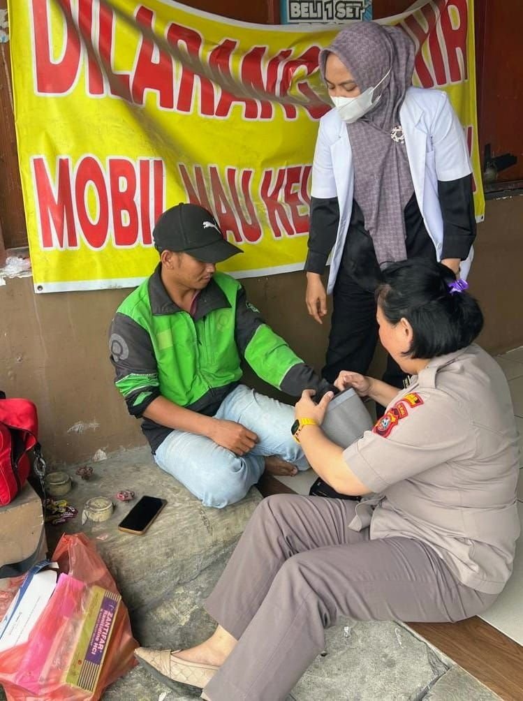 Menyambut HUT ke 79 Bhayangkara, Polres Belawan Gelar Layanan Kesehatan Gratis