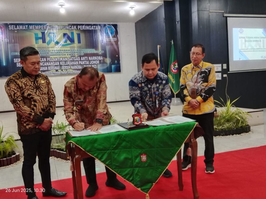 Peringati HANI, BNN Gelar Pencanangan Kelurahan Bersinar di Tanjungbalai