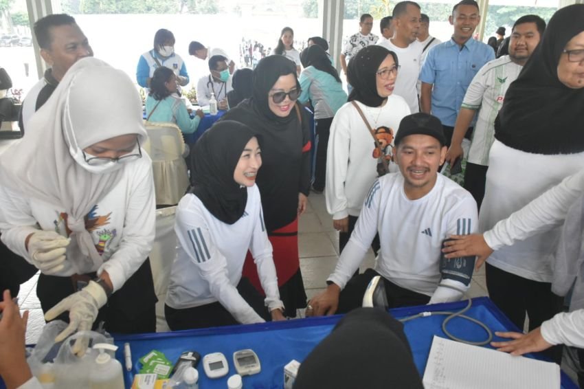 Peringati Hari Jadi Tebingtinggi ke-108, Pemko Gelar Senam Massal dan Periksa Kesehatan Gratis