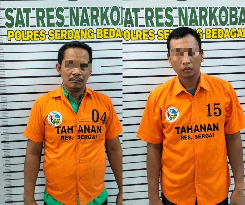 Operasi Antik 2025, Satresnarkoba Polres Sergai Ringkus Dua Pengedar Sabu di Seirampah