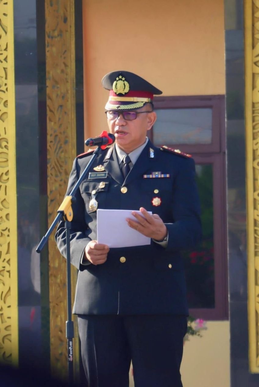 Polres  Belawan Gelar Upacara Peringatan Hari Lahir Pancasila