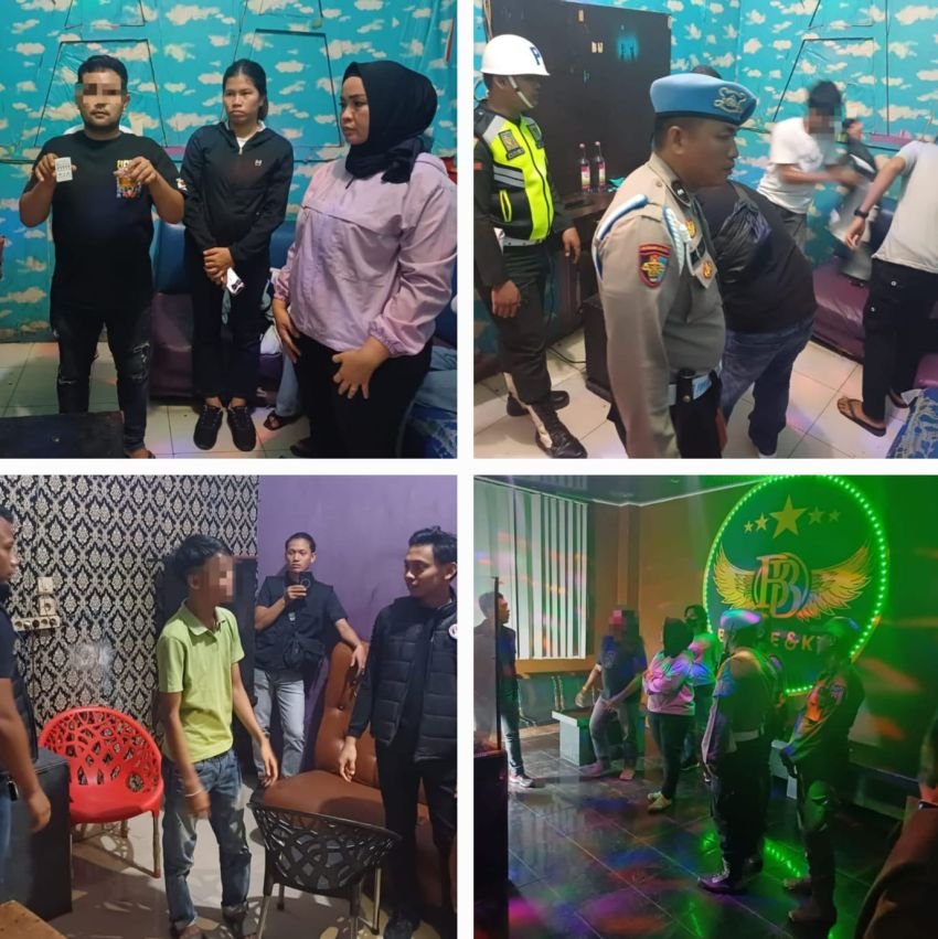 Polres Tebingtinggi Razia Sejumlah Tempat Hiburan Malam, 5 Pengunjung Diamankan