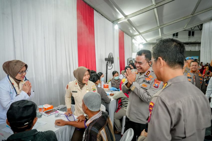 Sambut HUT ke-79 Bhayangkara, Polda Sumut Gelar Bakti Kesehatan dan Sosial di Belawan