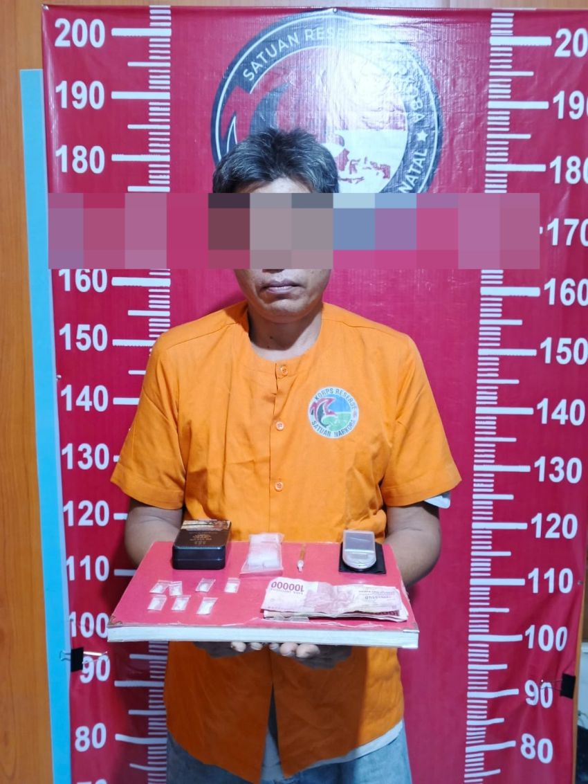 Edarkan Sabu, Pria Paruh Baya di Bonan Dolok Ditangkap Polres Madina