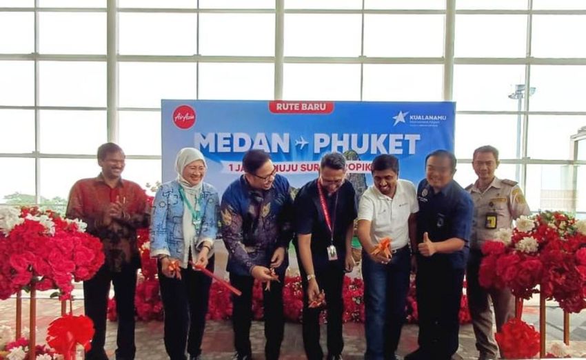 Thai Air Asia Terbang Perdana Bandara Kualanamu ke Phuket-Thailand