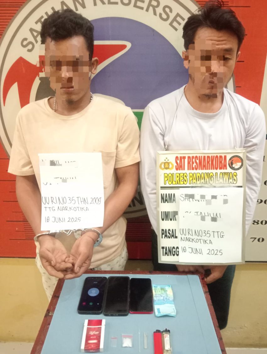 Dua Pengedar Sabu Warga Handio Ulu Sosa Ditangkap di Sosa Julu