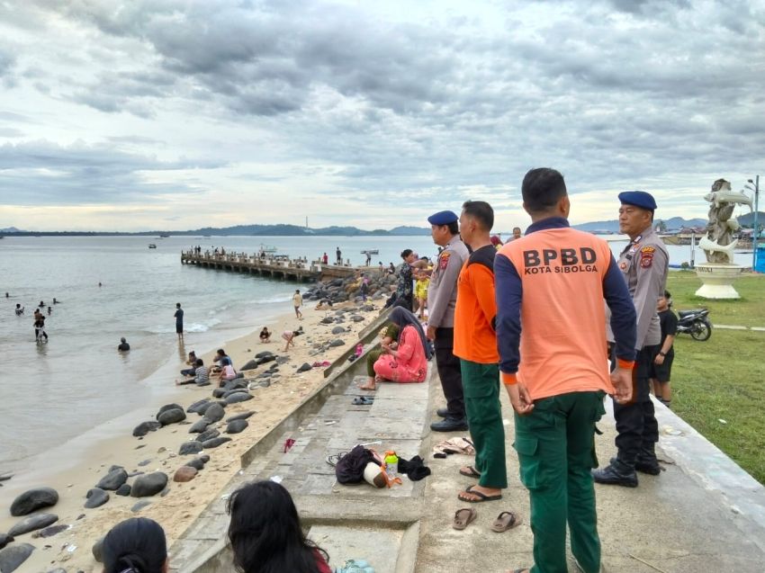 Satpolairud Patroli Laut di Lokasi Objek Wisata Pelabuhan Lama Sibolga