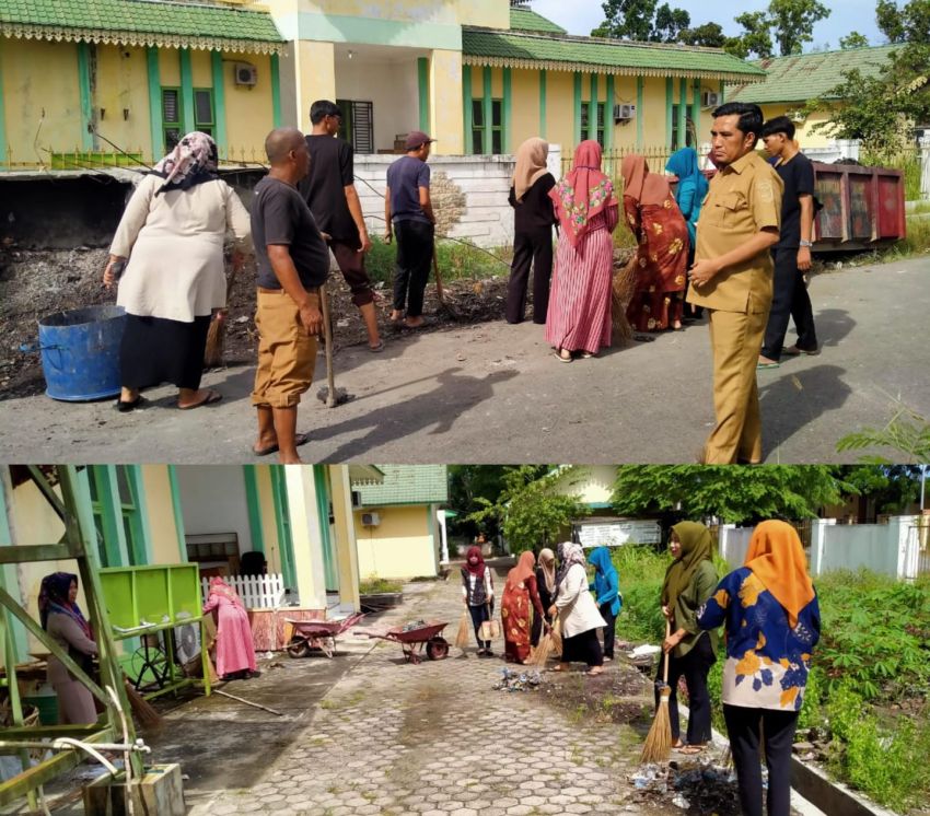 Sekretariat DPRD Sergai Rutin Jaga Kebersihan Lingkungan